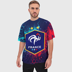 Футболка оверсайз мужская Сборная Франции, цвет: 3D-принт — фото 2