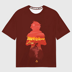 Футболка оверсайз мужская Genshin Impact Diluc, цвет: 3D-принт