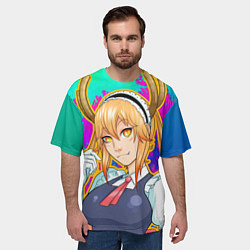 Футболка оверсайз мужская Тору, цвет: 3D-принт — фото 2