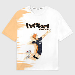 Футболка оверсайз мужская Шоё Хината Haikyuu!!, цвет: 3D-принт