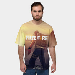 Футболка оверсайз мужская FREEFIRE БЕЙСЕР Z, цвет: 3D-принт — фото 2