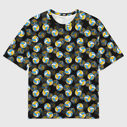 Футболка оверсайз мужская Волейбол, цвет: 3D-принт