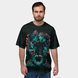 Футболка оверсайз мужская Любовь в апокалипсисе, цвет: 3D-принт — фото 2