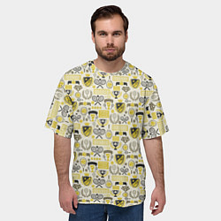 Футболка оверсайз мужская Кубок Дэвиса, цвет: 3D-принт — фото 2