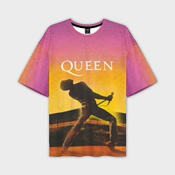 Футболка оверсайз мужская Queen Freddie Mercury Z, цвет: 3D-принт