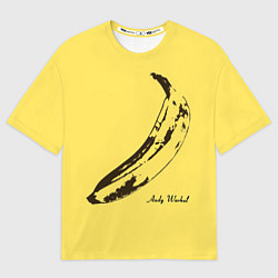 Мужская футболка оверсайз Энди Уорхол - Банан