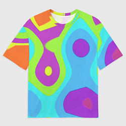 Футболка оверсайз мужская Калейдоскоп, цвет: 3D-принт