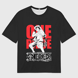 Футболка оверсайз мужская One Piece Luffy, цвет: 3D-принт