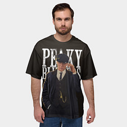 Футболка оверсайз мужская Томас Шелби лидер ОК, цвет: 3D-принт — фото 2