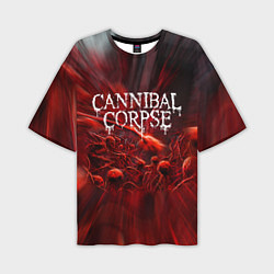 Футболка оверсайз мужская Blood Cannibal Corpse Труп Каннибала Z, цвет: 3D-принт