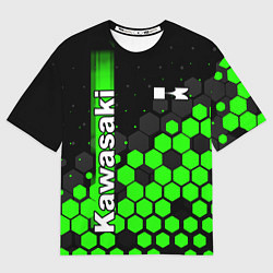 Мужская футболка оверсайз KAWASAKI КАВАСАКИ