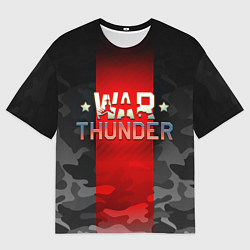 Футболка оверсайз мужская WAR THUNDER ВАР ТАНДЕР, цвет: 3D-принт