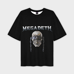 Футболка оверсайз мужская Megadeth, цвет: 3D-принт