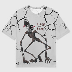 Мужская футболка оверсайз Сиреноголовый Игра Ужастик