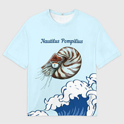 Футболка оверсайз мужская Nautilus Pompilius океан, цвет: 3D-принт