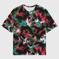 Мужская футболка оверсайз Гранжевый абстрактный узор