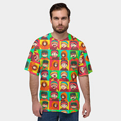 Футболка оверсайз мужская Аниме Южный парк, цвет: 3D-принт — фото 2