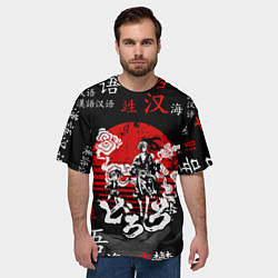 Футболка оверсайз мужская ДОРОРО DORORO АНИМЕ, цвет: 3D-принт — фото 2