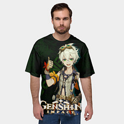 Футболка оверсайз мужская Беннетт Genshin Impact, цвет: 3D-принт — фото 2