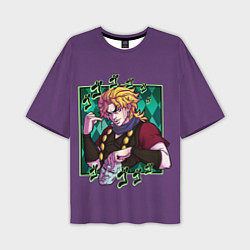 Футболка оверсайз мужская Dio Brando JoJo, цвет: 3D-принт