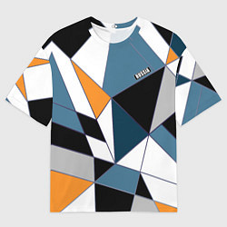 Футболка оверсайз мужская Геометрический узор, цвет: 3D-принт