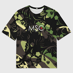 Футболка оверсайз мужская Russia Камуфляж New 202223, цвет: 3D-принт