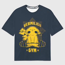 Футболка оверсайз мужская Vermilion gym, цвет: 3D-принт