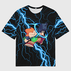 Футболка оверсайз мужская Пико Pico Молния, цвет: 3D-принт