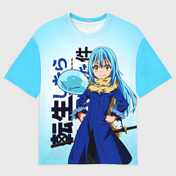 Футболка оверсайз мужская Римуру Темпест, TenSura, цвет: 3D-принт