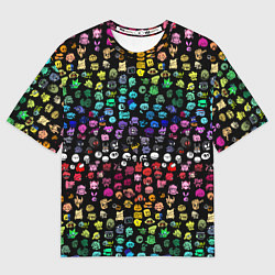 Мужская футболка оверсайз ПЕРСОНАЖИ ИГРЫ FNF