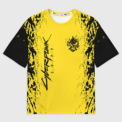 Футболка оверсайз мужская CYBERPUNK 2077 КИБЕРПАНК 2077, цвет: 3D-принт