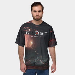 Футболка оверсайз мужская Samurai Ghost of Tsushima Z, цвет: 3D-принт — фото 2