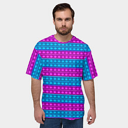 Футболка оверсайз мужская АНТИСТРЕСС POP it ПОП-ИТ, цвет: 3D-принт — фото 2