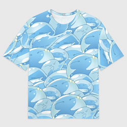 Футболка оверсайз мужская О МОЕМ ПЕРЕРОЖДЕНИЕ В СЛИЗЬ, цвет: 3D-принт