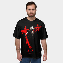 Футболка оверсайз мужская Алиса - Константин Кинчев, цвет: 3D-принт — фото 2