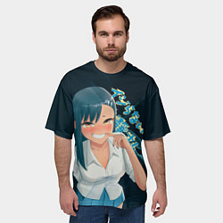 Футболка оверсайз мужская Хаясэ Нагаторо, цвет: 3D-принт — фото 2