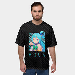Футболка оверсайз мужская Аква Aqua Коносуба KonoSuba, цвет: 3D-принт — фото 2