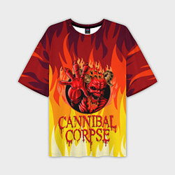 Футболка оверсайз мужская Cannibal Corpse Труп Канниба, цвет: 3D-принт