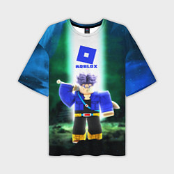 Футболка оверсайз мужская DRAGONBALL ROBLOX РОБЛОКС Z, цвет: 3D-принт