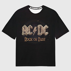 Мужская футболка оверсайз ACDC Rock or Bust