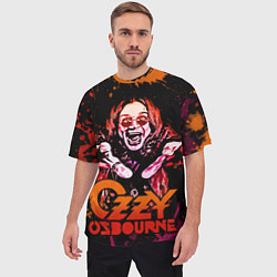 Футболка оверсайз мужская Ozzy Osbourne, цвет: 3D-принт — фото 2