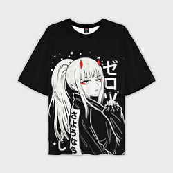 Футболка оверсайз мужская Zero Two, Darling in the Franx, цвет: 3D-принт