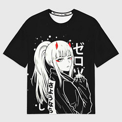 Футболка оверсайз мужская Zero Two, Darling in the Franx, цвет: 3D-принт