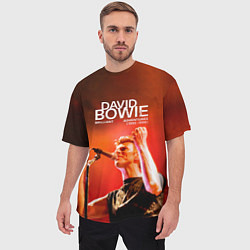 Футболка оверсайз мужская Brilliant Live Adventures - David Bowie, цвет: 3D-принт — фото 2