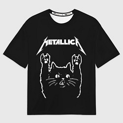 Футболка оверсайз мужская METALLICA МЕТАЛЛИКА, цвет: 3D-принт