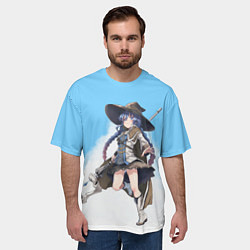 Футболка оверсайз мужская Рокси Ведьма, цвет: 3D-принт — фото 2