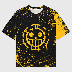Футболка оверсайз мужская ONE PIECE PIRATES ВАН ПИС ПИРАТЫ ЖЁЛТЫЙ, цвет: 3D-принт
