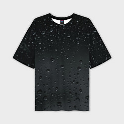 Мужская футболка оверсайз Ночной дождь