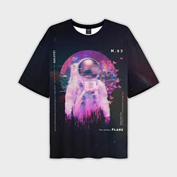 Футболка оверсайз мужская Vaporwave Astral Astronaut Collage, цвет: 3D-принт
