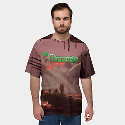 Футболка оверсайз мужская Terraria Тэррария, цвет: 3D-принт — фото 2